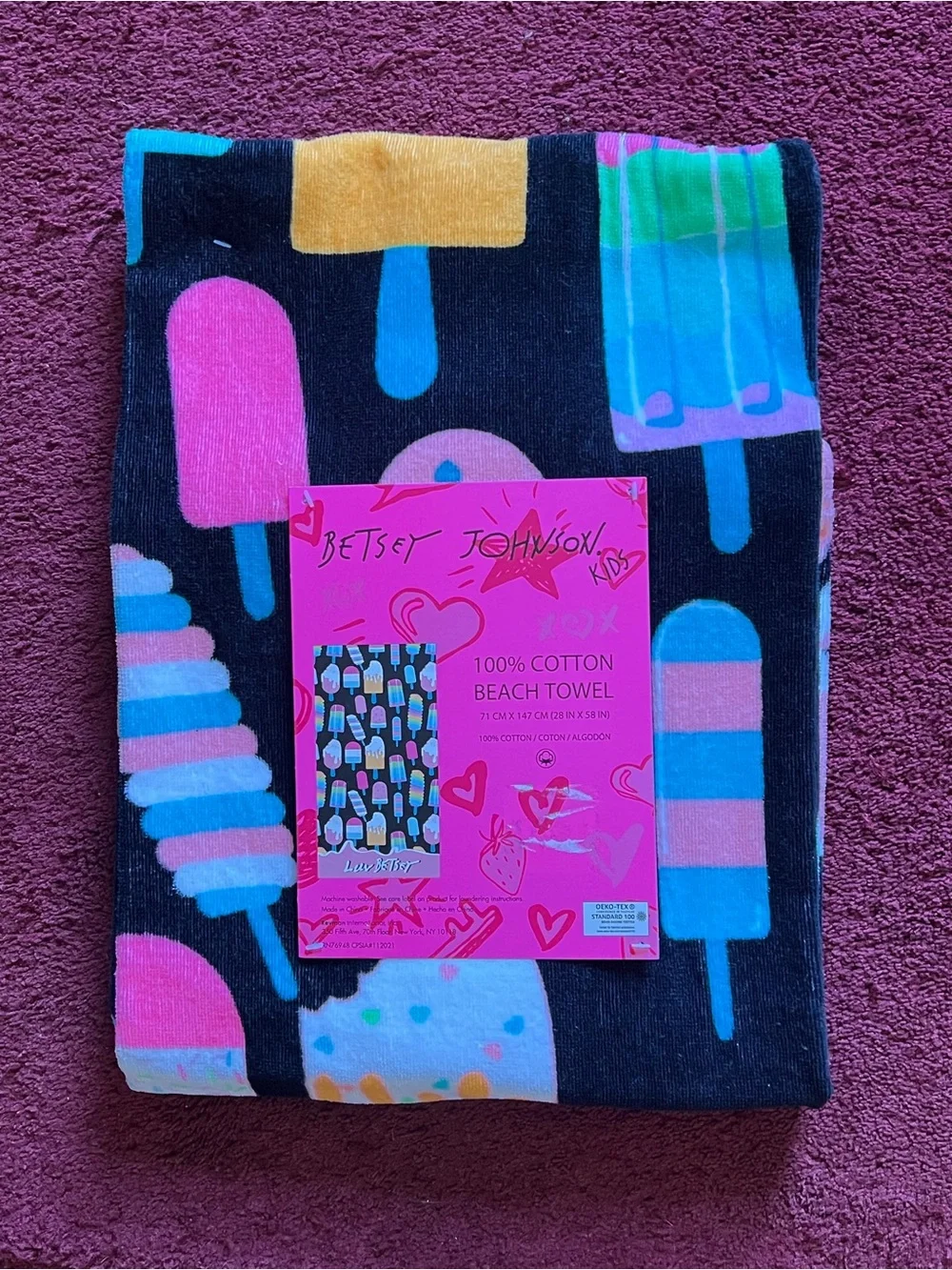 Betsey Johnson Cool Treats Beach Towel